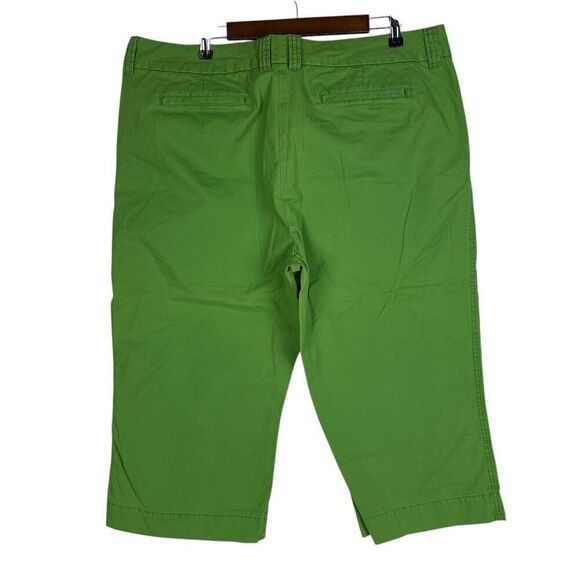 Gap Favorite Chino Cropped Green Pants 20 - Picture 2 of 5